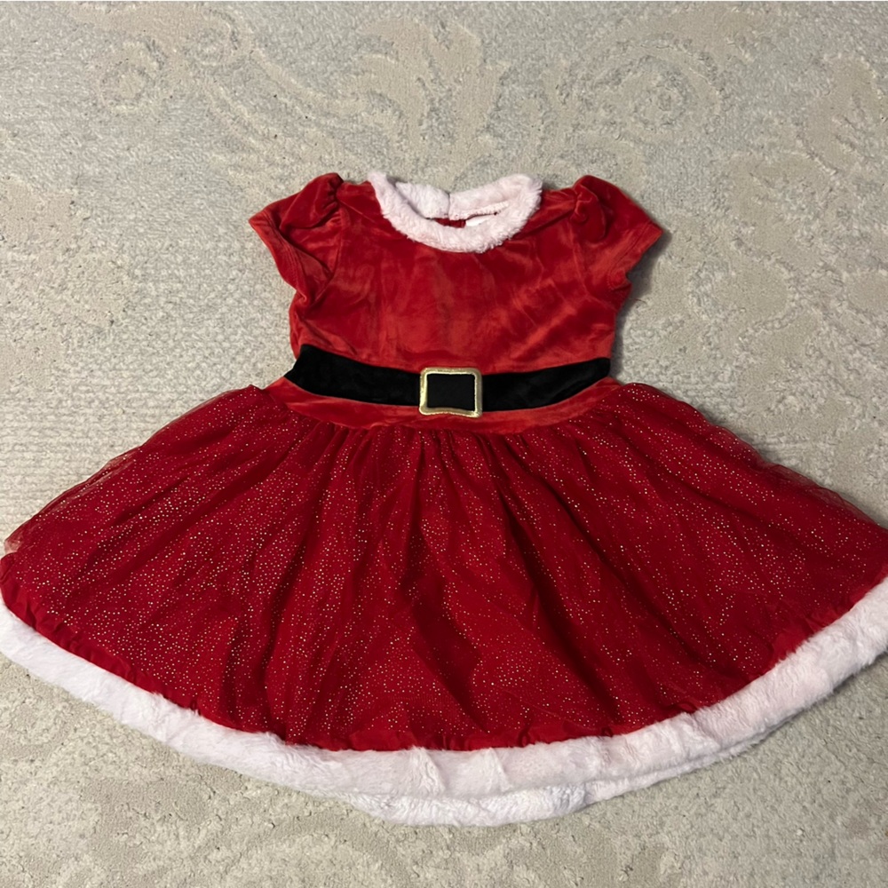Christmas Red Santa Mrs. Clause Dress for Kids
